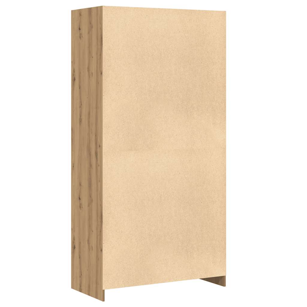 Garde-robe chêne artisanal 100x50x200 cm bois d'ingénierie - XIOS