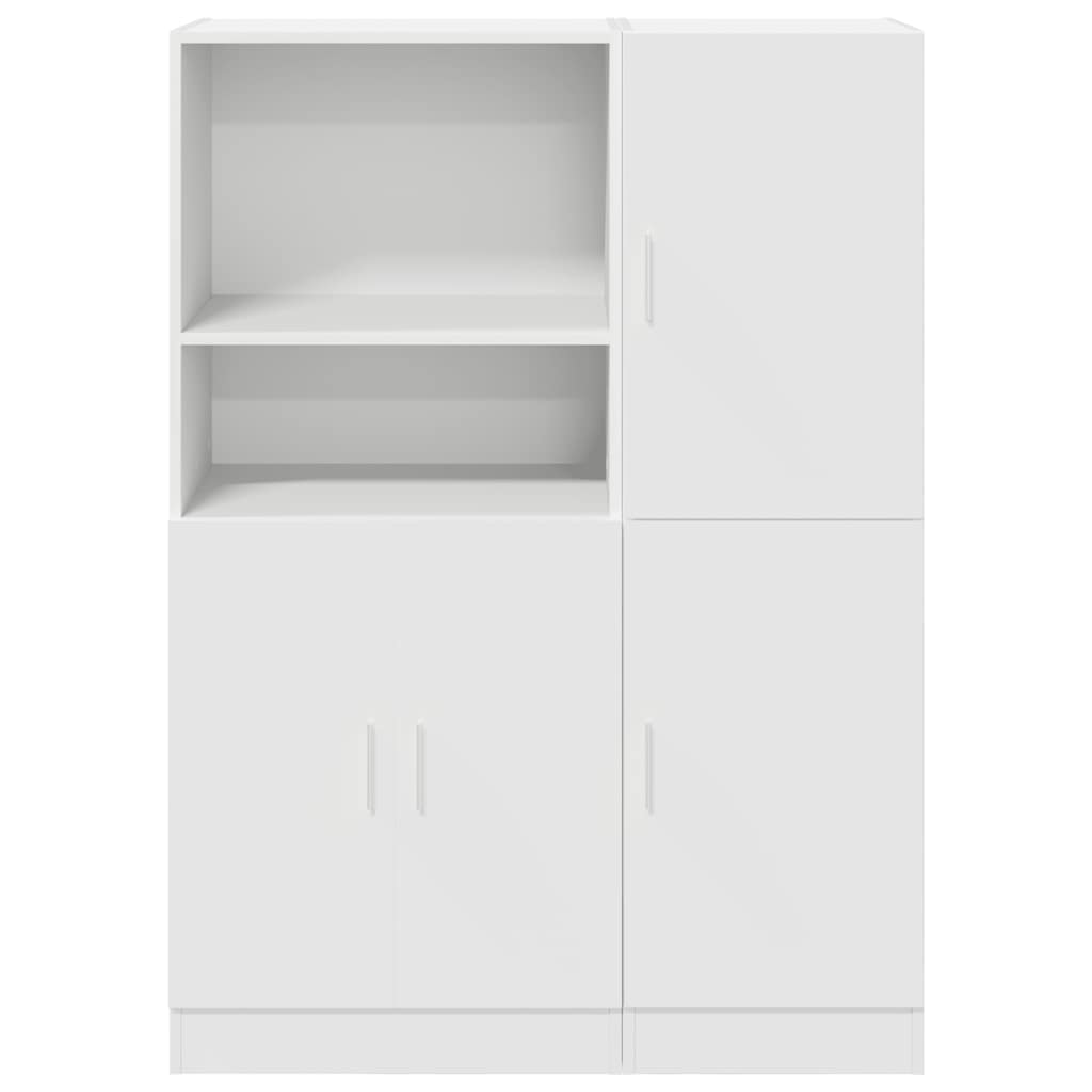 Ensemble d'armoires de cuisine 2 pcs blanc bois d'ingénierie - XIOS