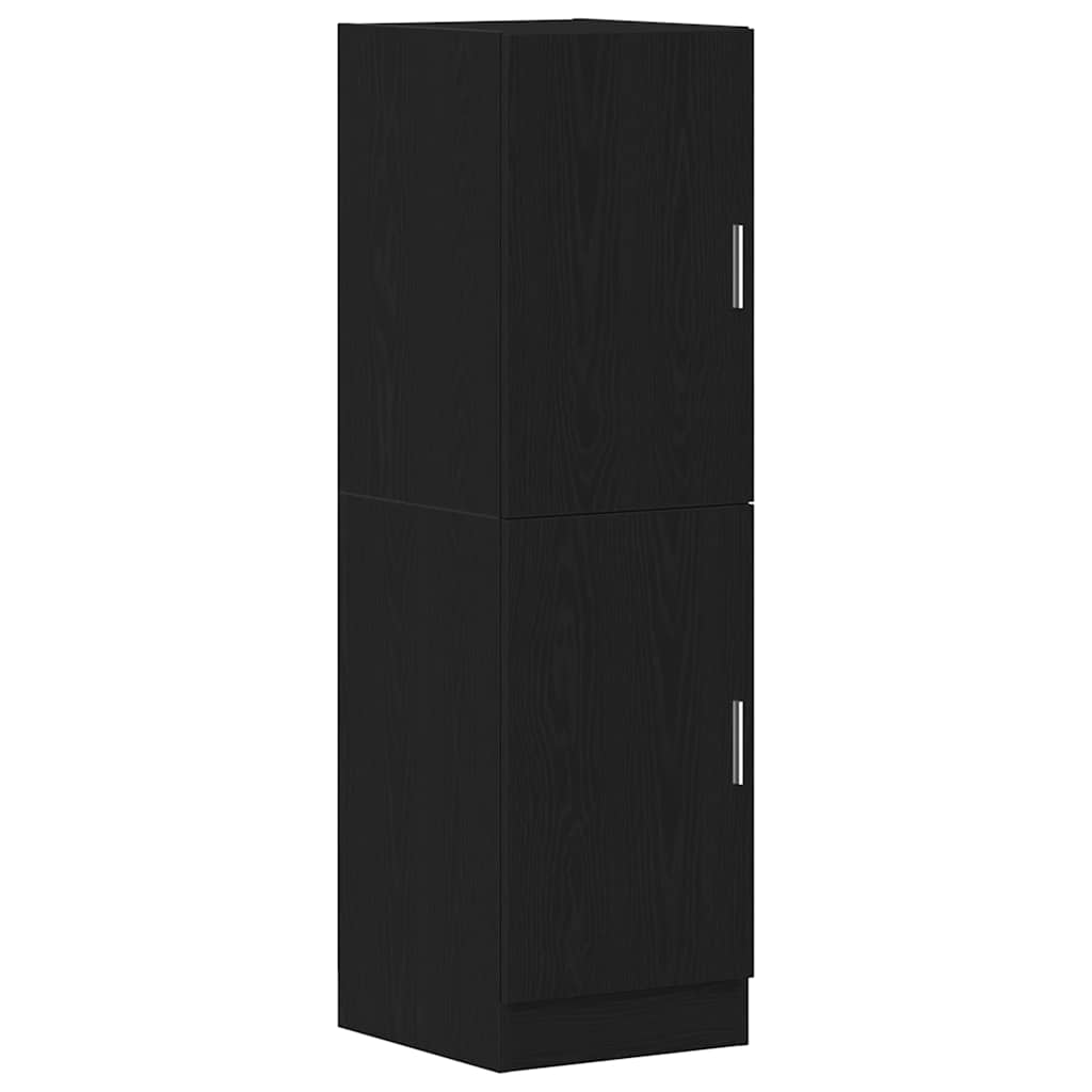 Ensemble d'armoires de cuisine 2 pcs noir bois d'ingénierie - XIOS