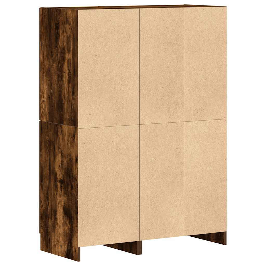 Ensemble d'armoires de cuisine 2 pcs chêne fumé bois ingénierie - XIOS