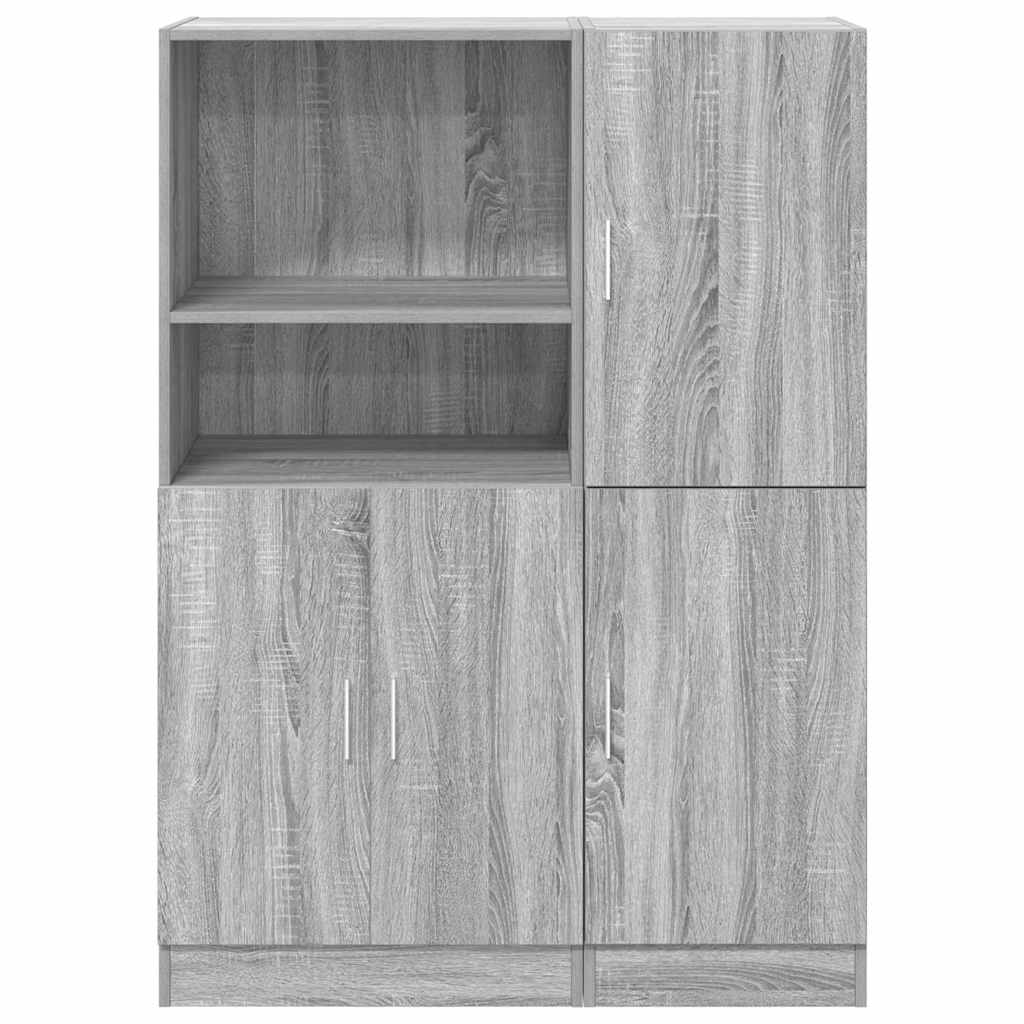 Ensemble d'armoires de cuisine 2pcs sonoma gris bois ingénierie - XIOS