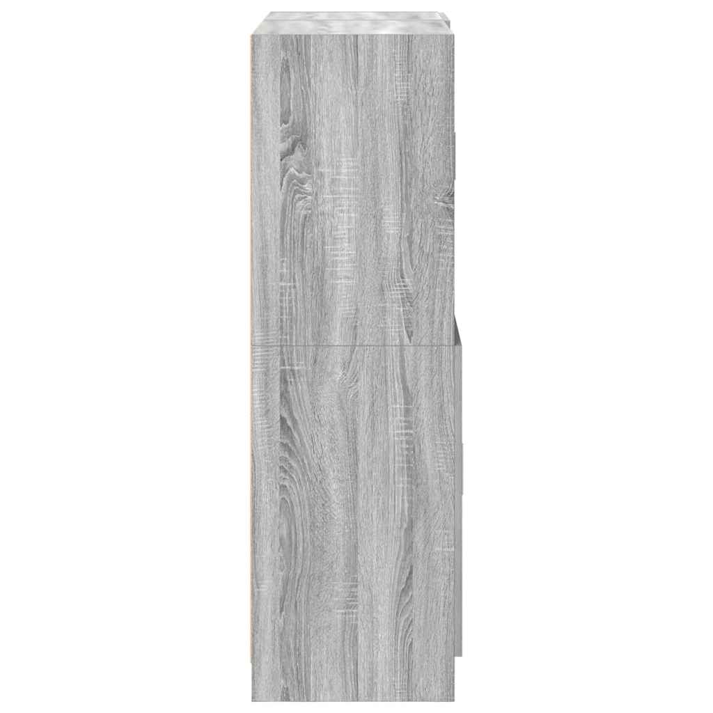 Ensemble d'armoires de cuisine 2pcs sonoma gris bois ingénierie - XIOS