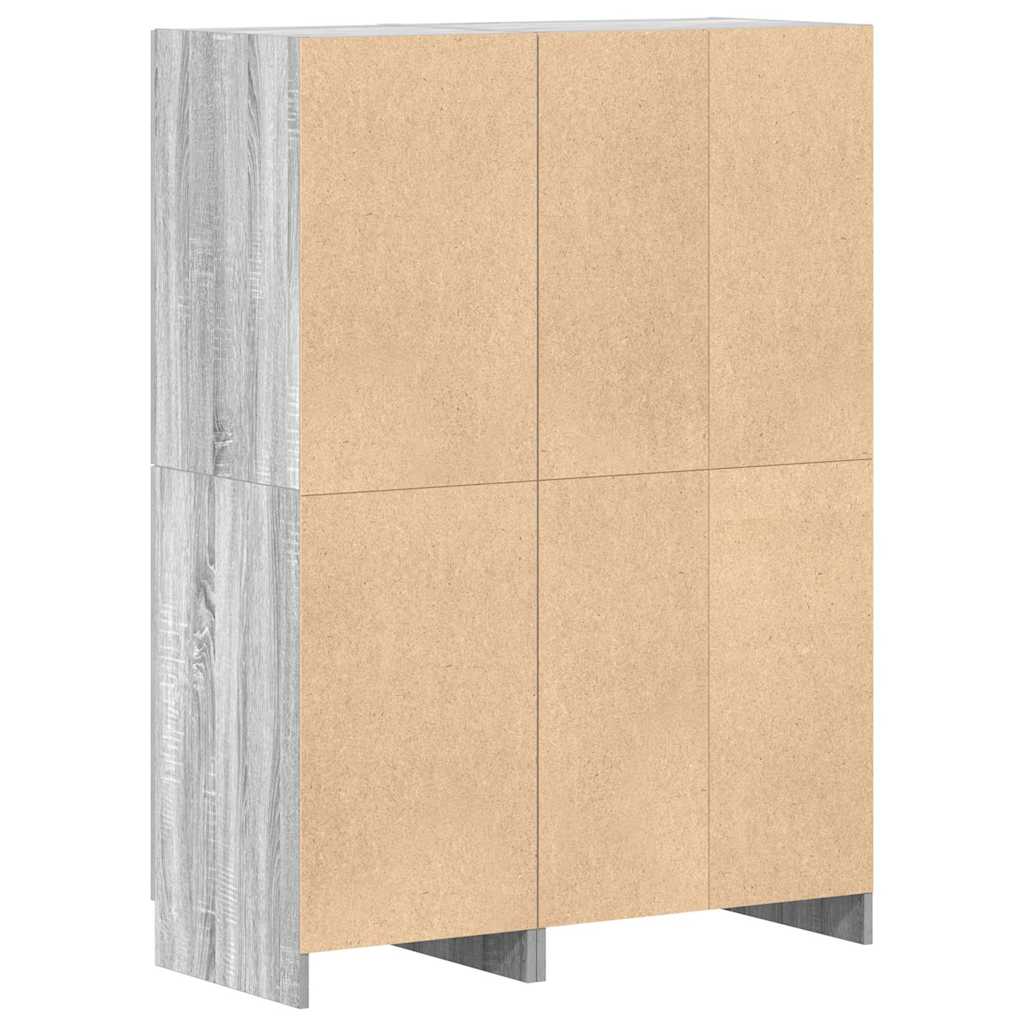 Ensemble d'armoires de cuisine 2pcs sonoma gris bois ingénierie - XIOS