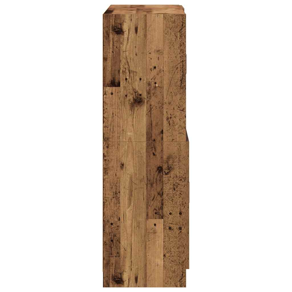 Ensemble d'armoires de cuisine 2 pcs vieux bois - XIOS