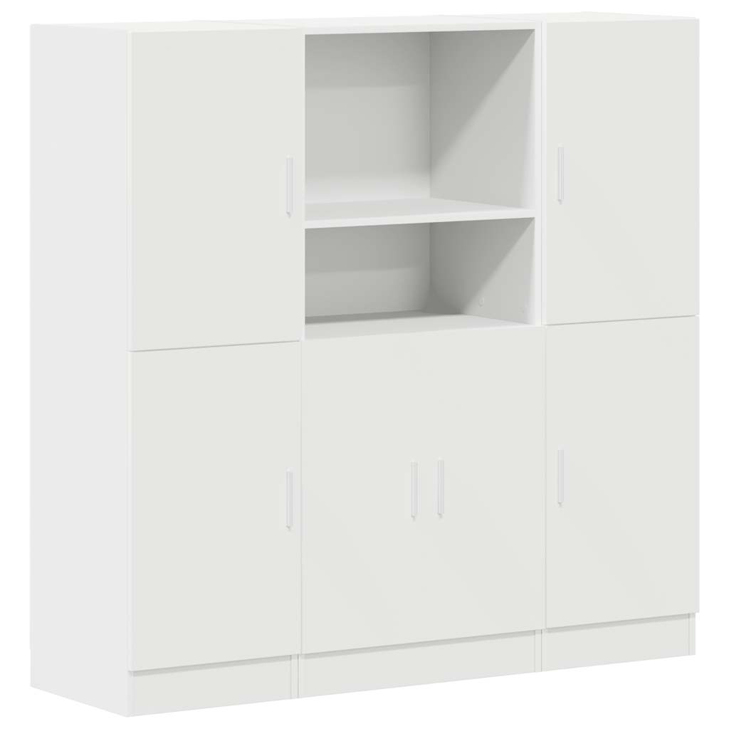 Ensemble d'armoires de cuisine 3 pcs blanc bois d'ingénierie - XIOS