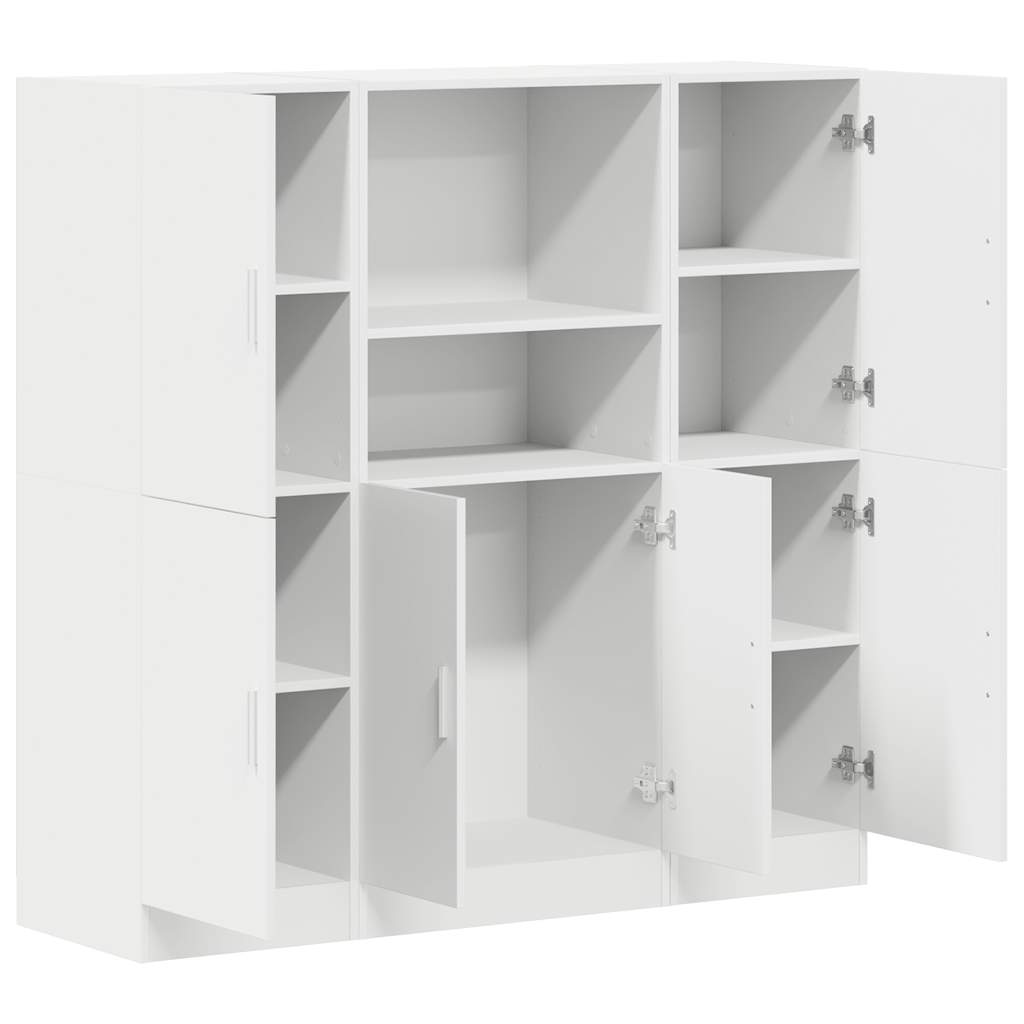 Ensemble d'armoires de cuisine 3 pcs blanc bois d'ingénierie - XIOS