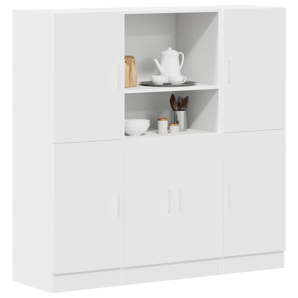 Ensemble d'armoires de cuisine 3 pcs blanc bois d'ingénierie - XIOS