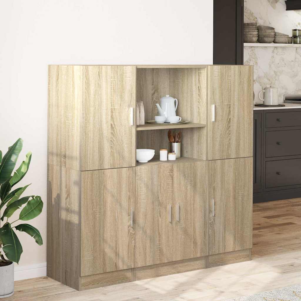 Ensemble d'armoires de cuisine 3 pcs chêne sonoma - XIOS