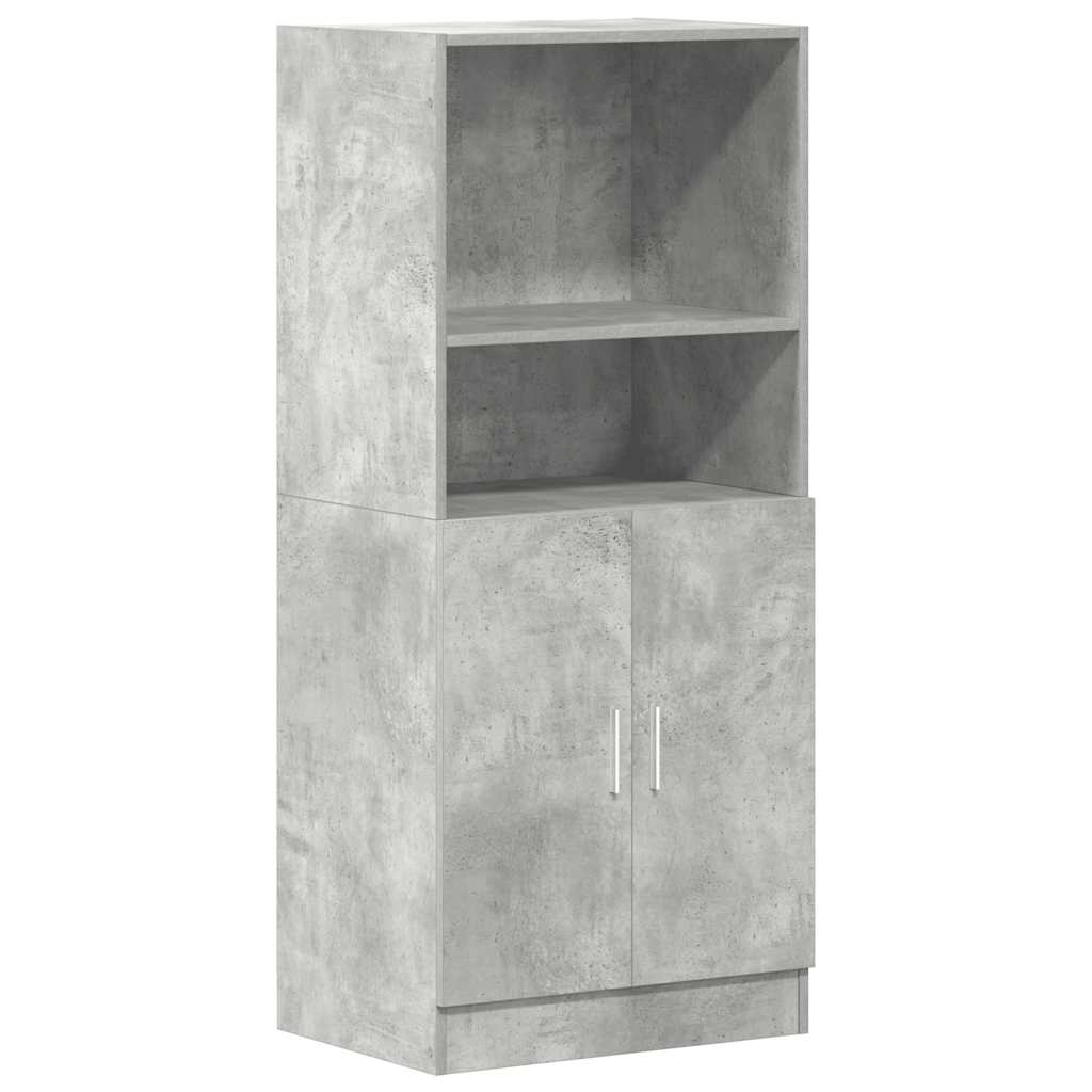 Ensemble d'armoires de cuisine 3 pcs gris béton - XIOS