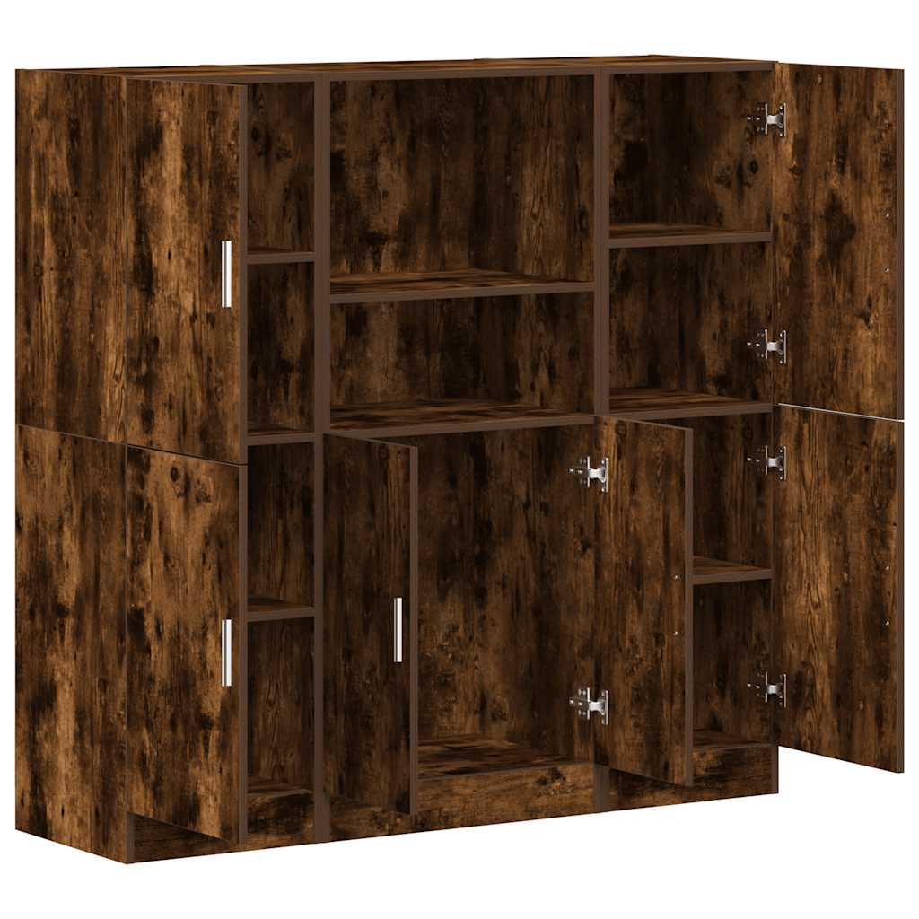 Ensemble d'armoires de cuisine 3 pcs chêne fumé - XIOS