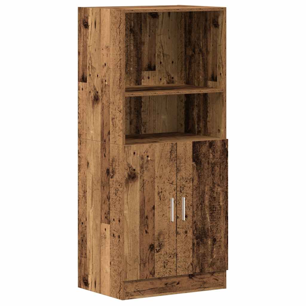 Ensemble d'armoires de cuisine 3 pcs vieux bois - XIOS