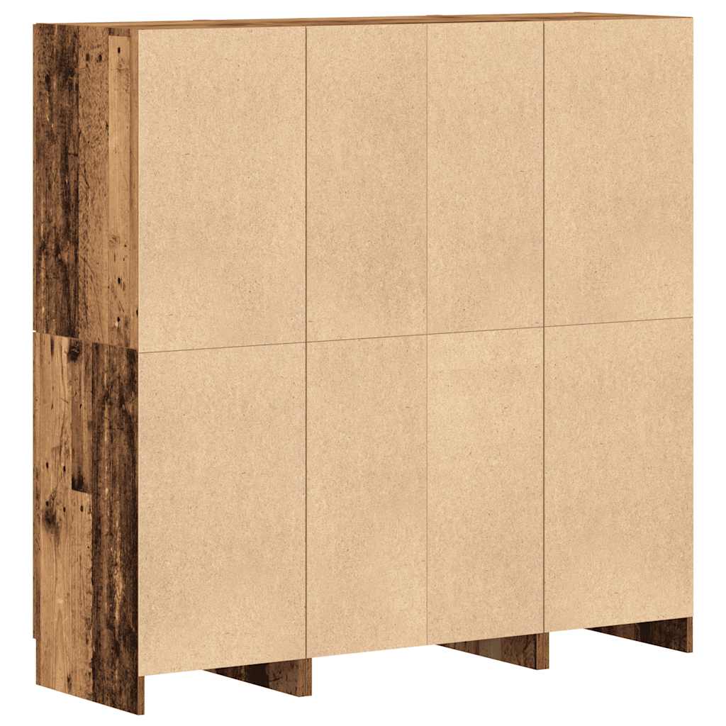 Ensemble d'armoires de cuisine 3 pcs vieux bois - XIOS
