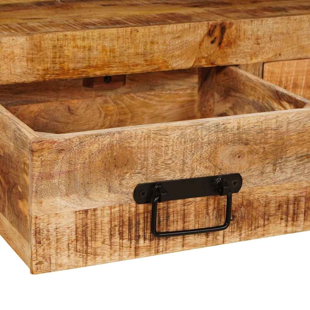 Tables console avec tiroir 2 pcs Marron Bois de mangue massif - XIOS