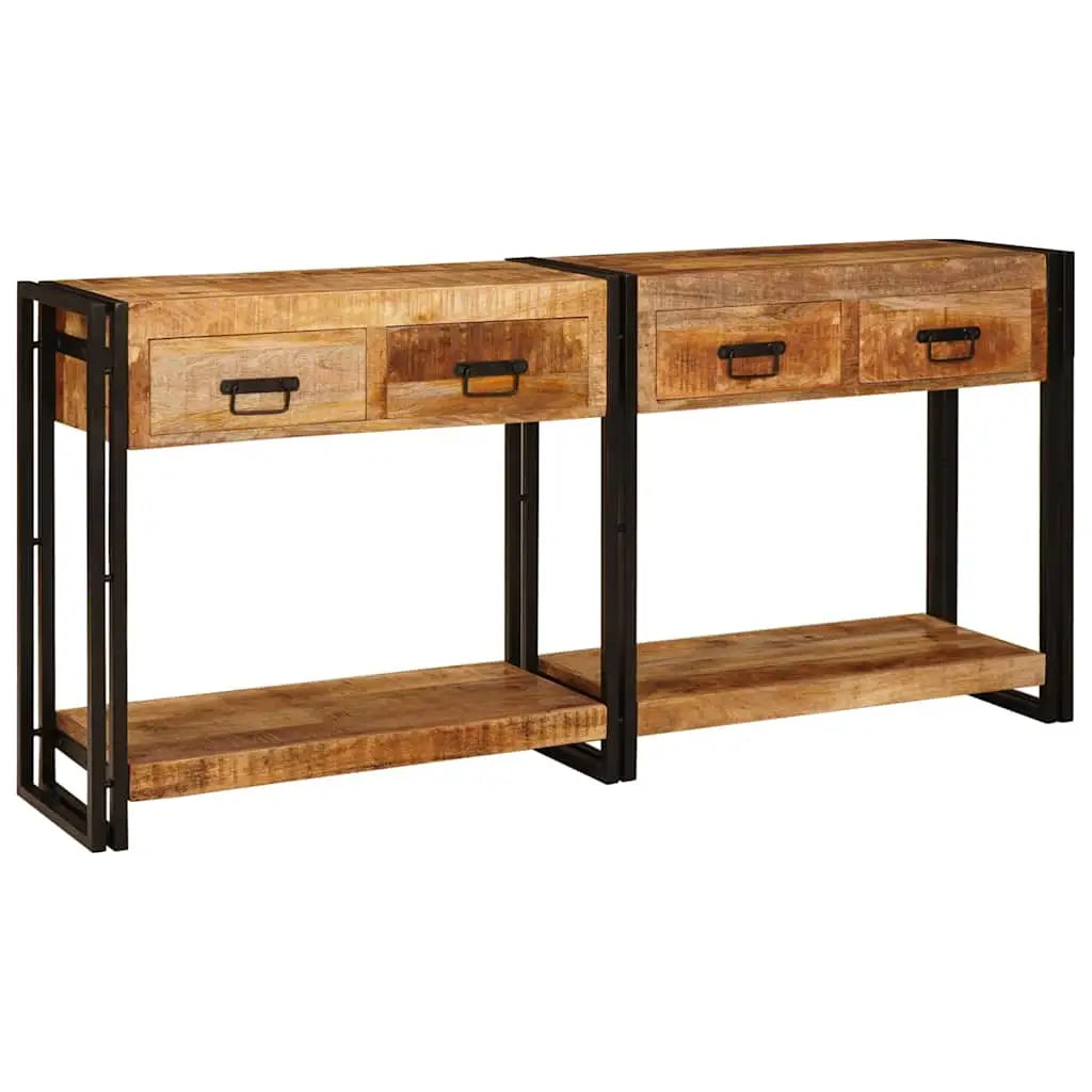 Tables console 2 pc Marron 161 x 33 x 75 cm - XIOS