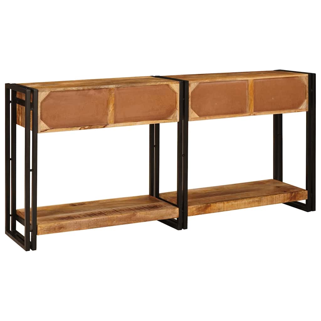 Tables console avec tiroir 2 pcs Marron Bois de Mangue Massif - XIOS