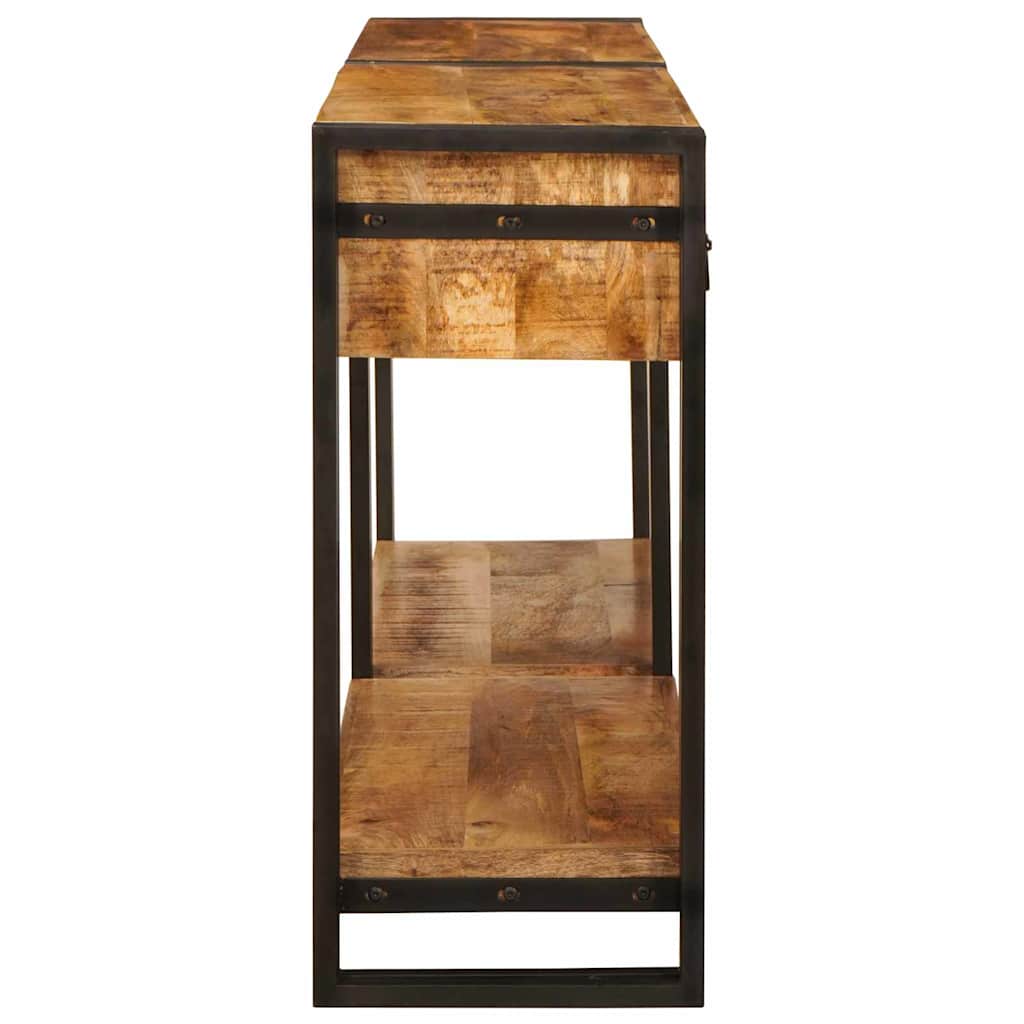 Tables console avec tiroir 2 pcs Marron Bois de Mangue Massif - XIOS