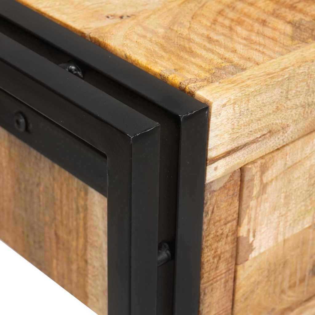 Tables console avec tiroir 2 pcs Marron Bois de mangue massif - XIOS