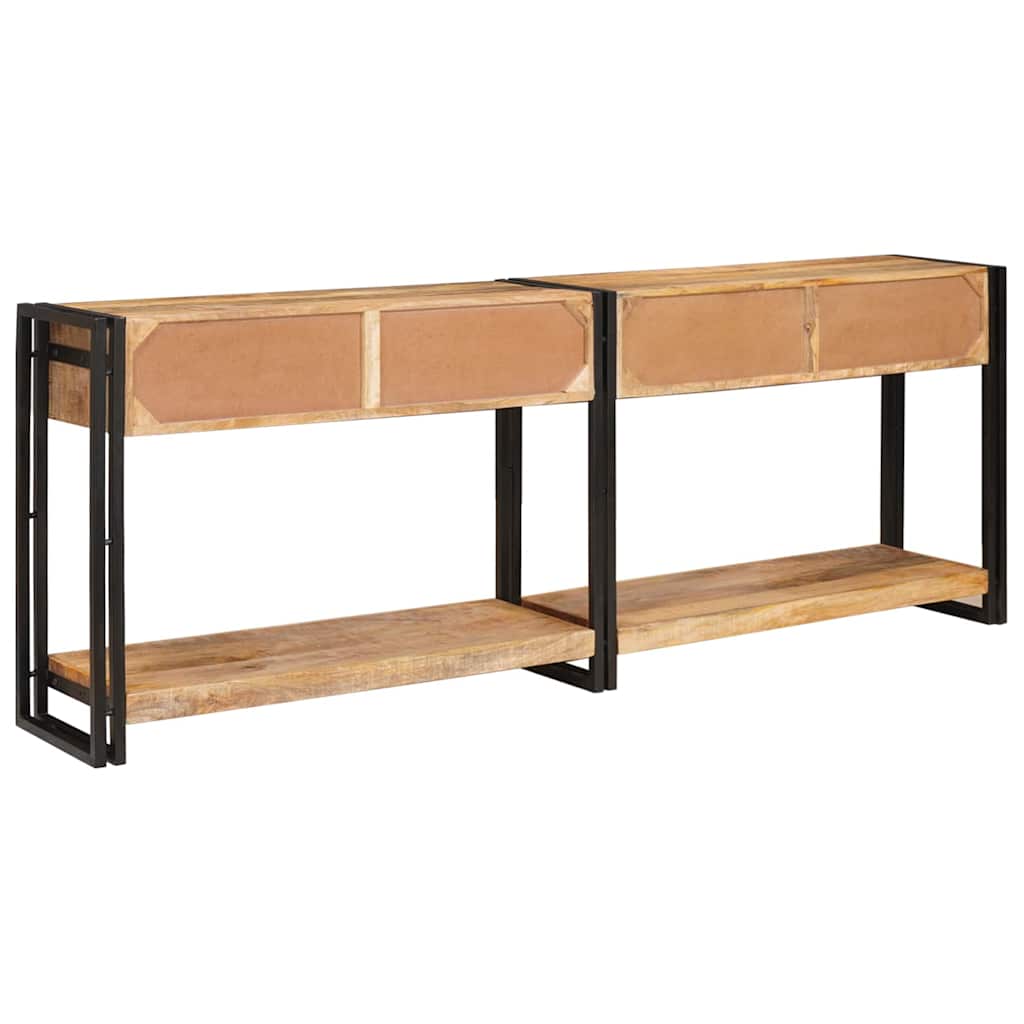 Tables console avec tiroir 2 pcs Marron Bois de mangue massif - XIOS
