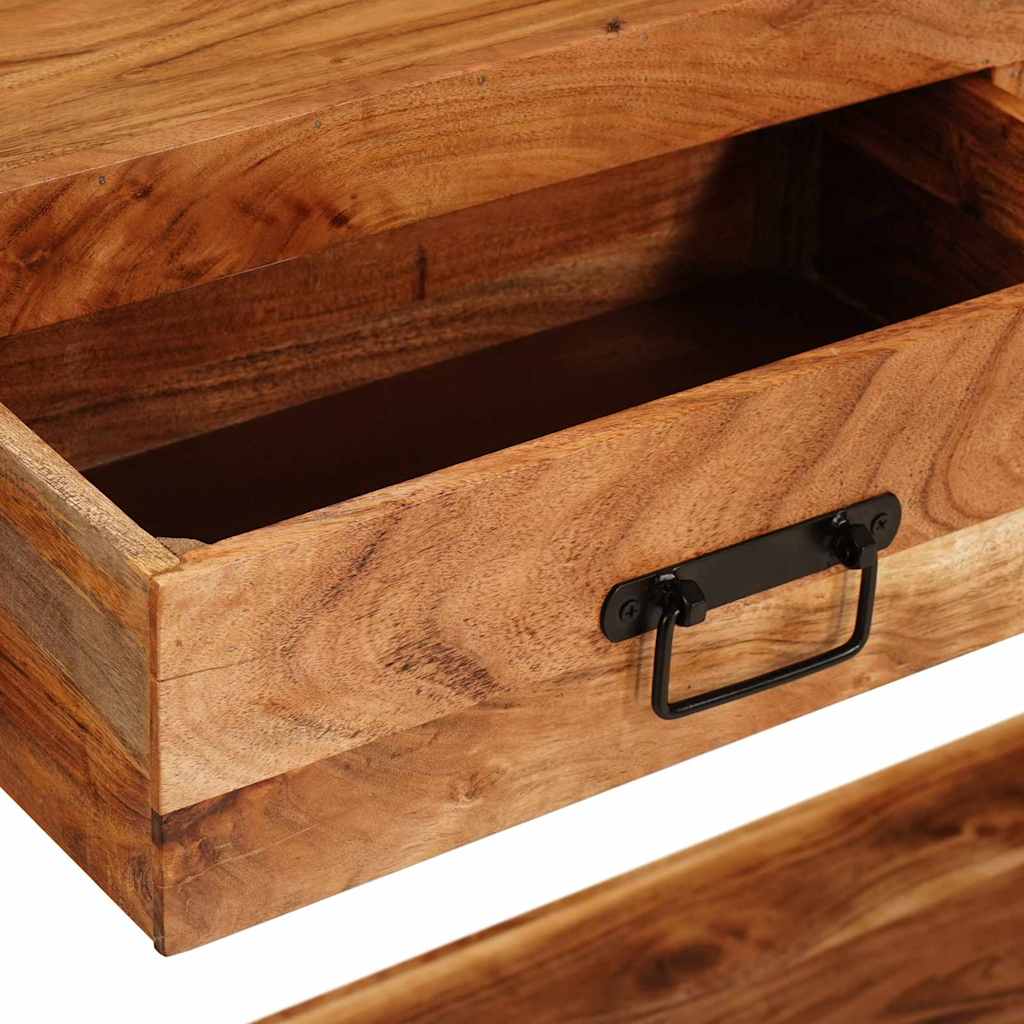 Tables console avec tiroir 2 pcs Marron Bois d'acacia massif - XIOS