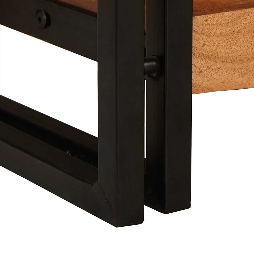 Tables console 2 pc Marron 200 x 33 x 75 cm