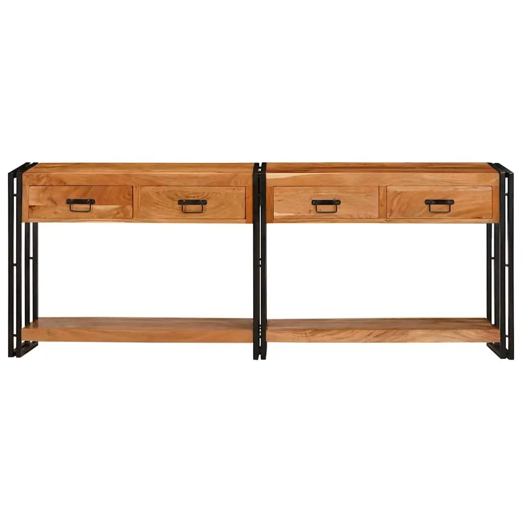 Tables console 2 pc Marron 200 x 33 x 75 cm - XIOS