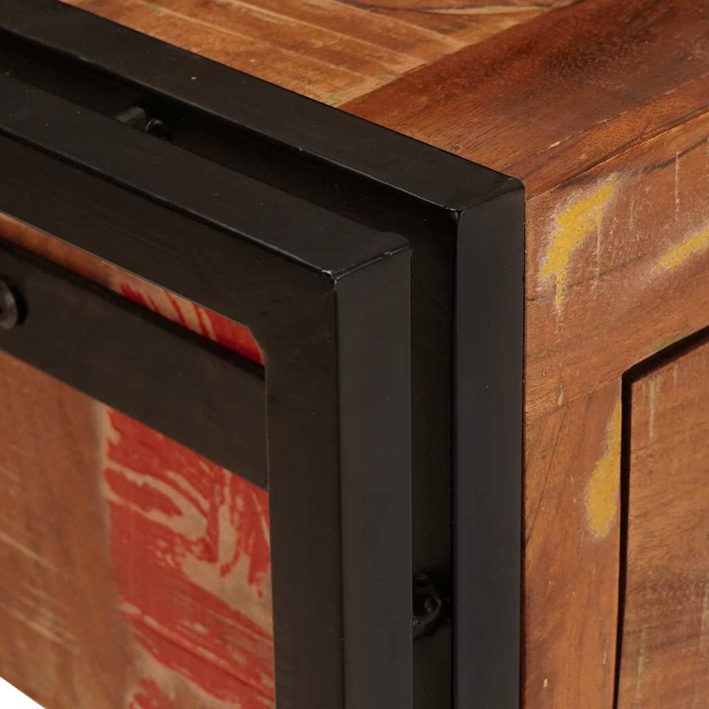 Tables console 2 pcs Multicolore Bois massif de récupération - XIOS