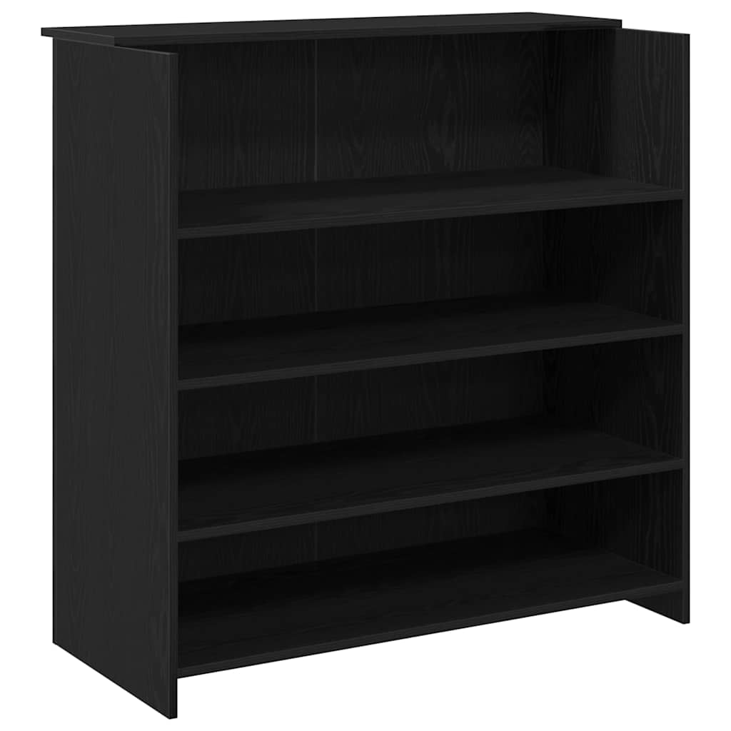 Bureau de réception Chêne noir 100x50x103,5 cm Bois d'ingénierie