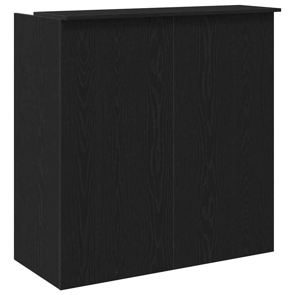 Bureau de réception Chêne noir 100x50x103,5 cm Bois d'ingénierie