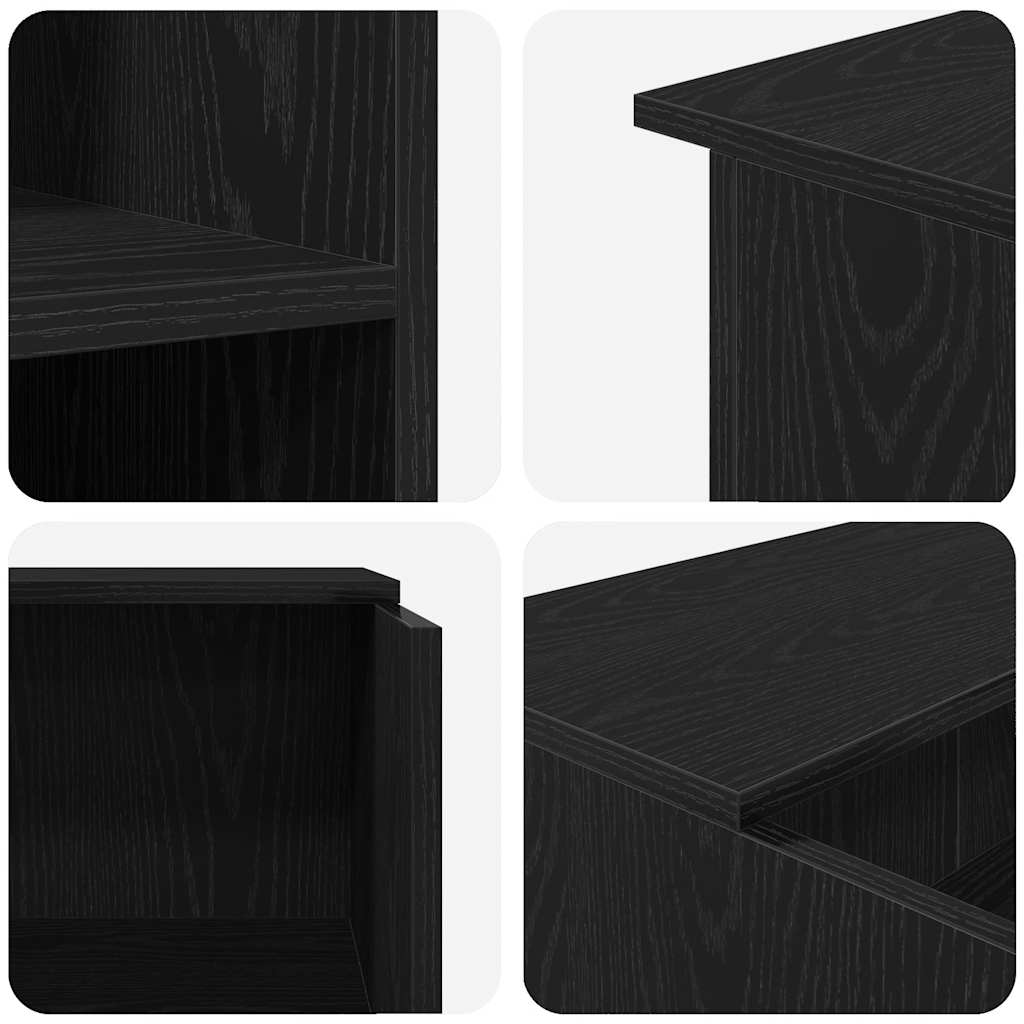 Bureau de réception Chêne noir 100x50x103,5 cm Bois d'ingénierie
