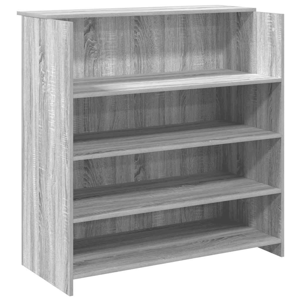 Bureau de réception sonoma gris 100x50x103,5 cm bois ingénierie - XIOS