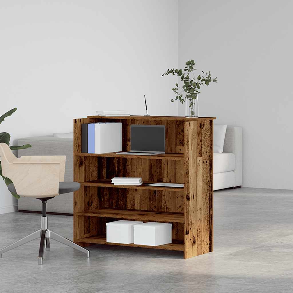 Bureau de réception vieux bois 100x50x103,5cm bois d'ingénierie - XIOS