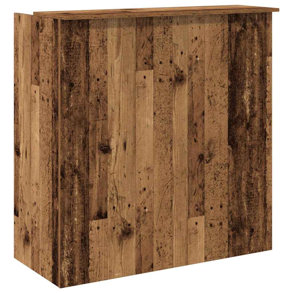 Bureau de réception vieux bois 100x50x103,5cm bois d'ingénierie - XIOS