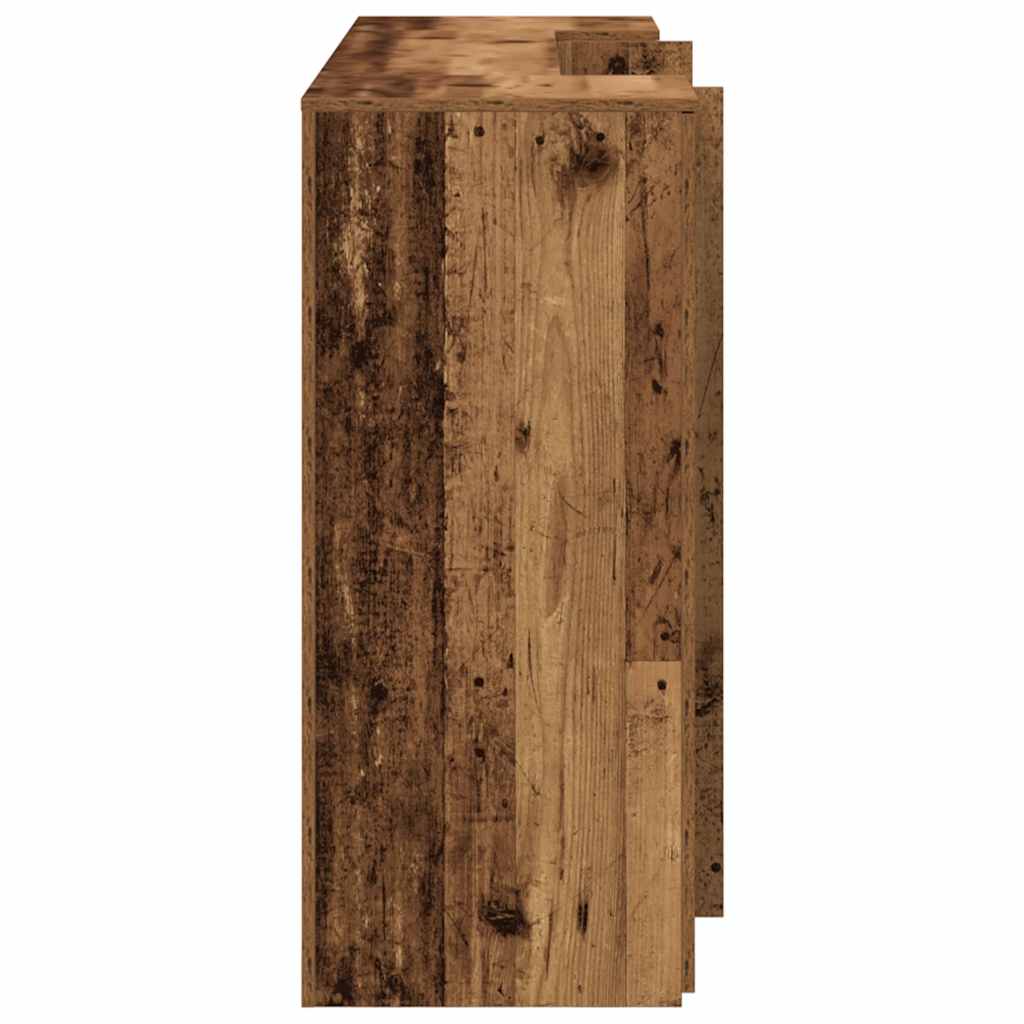 Bureau de réception vieux bois 180x50x103,5cm bois d'ingénierie