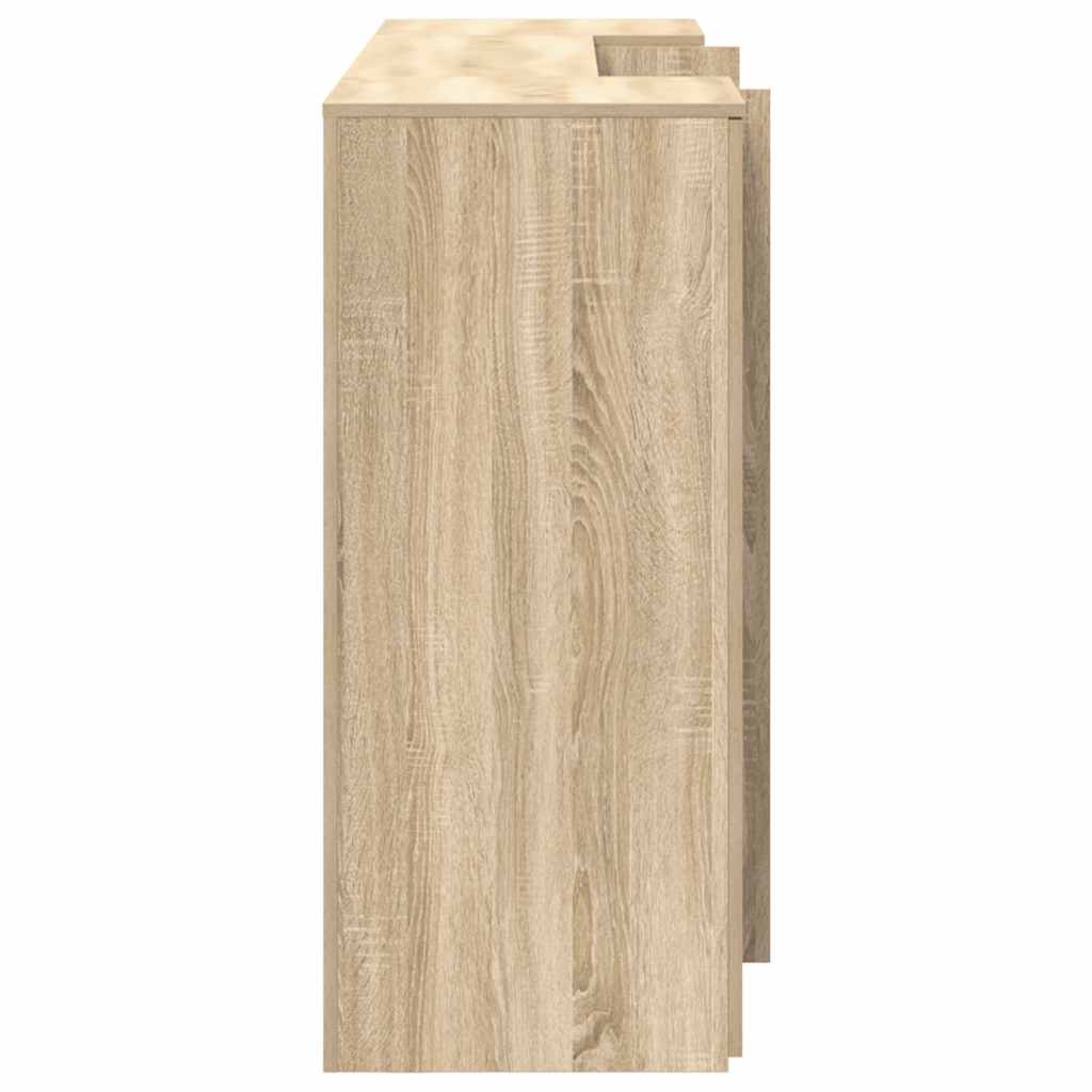 Bureau réception chêne sonoma 200x50x103,5 cm bois d'ingénierie