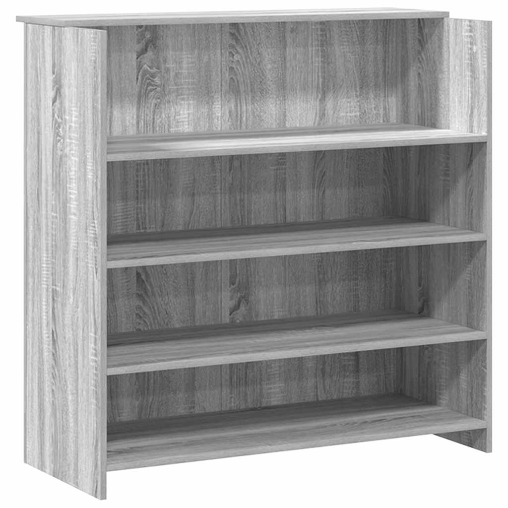Bureau de réception sonoma gris 200x50x103,5 cm bois ingénierie