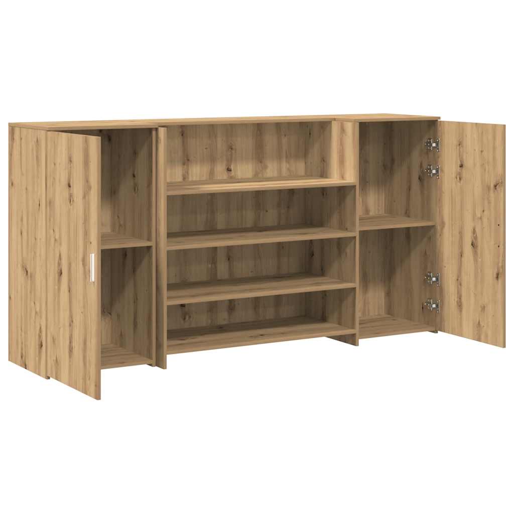 Bureau réception chêne artisanal 200x50x103,5cm bois ingénierie