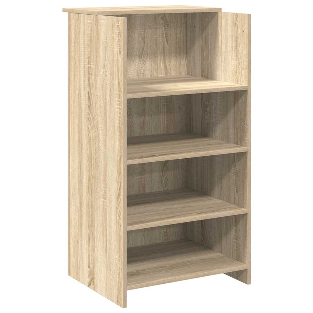 Bureau réception chêne sonoma 135x50x103,5 cm bois d'ingénierie - XIOS