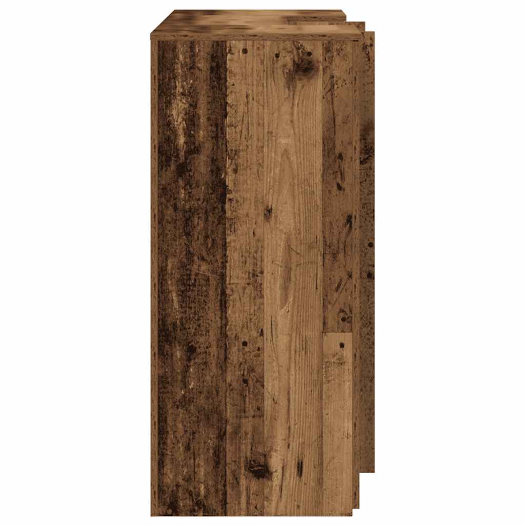 Bureau de réception vieux bois 135x50x103,5cm bois d'ingénierie