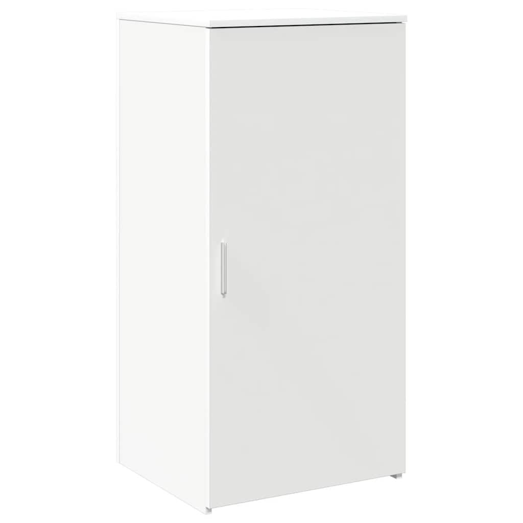 Bureau de réception blanc 155x50x103,5 cm bois d'ingénierie