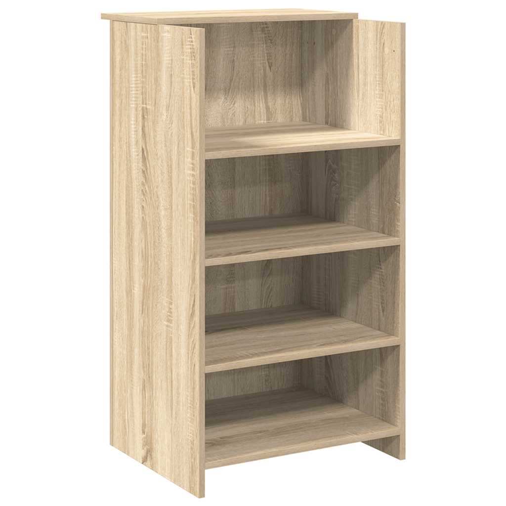 Bureau réception chêne sonoma 155x50x103,5 cm bois d'ingénierie