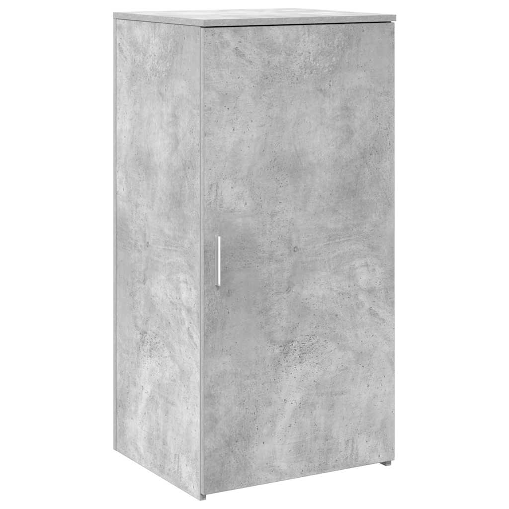 Bureau de réception gris béton 155x50x103,5cm bois d'ingénierie