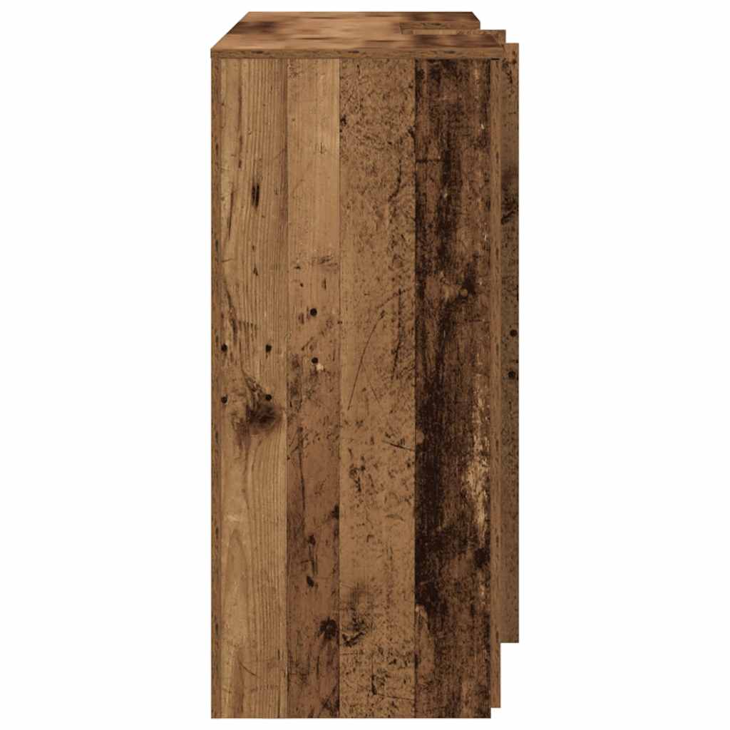 Bureau de réception vieux bois 155x50x103,5cm bois d'ingénierie