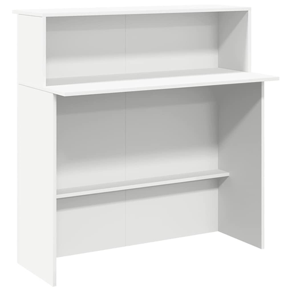 Bureau de réception Blanc 180x50x103,5 cm Bois d'ingénierie