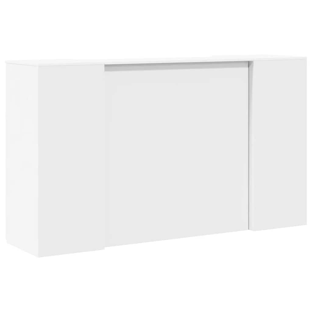 Bureau de réception Blanc 180x50x103,5 cm Bois d'ingénierie