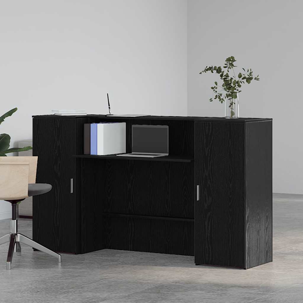 Bureau de réception Chêne noir 180 x 50 x 103,5 cm Bois d'ingénierie - XIOS