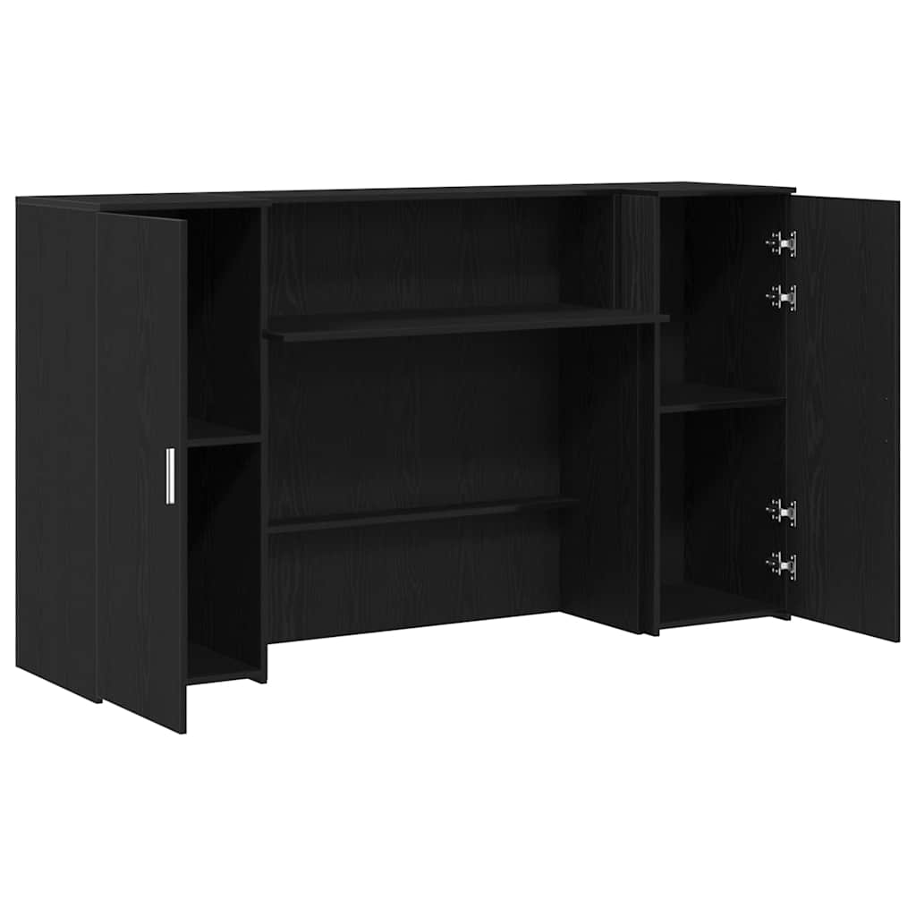 Bureau de réception Chêne noir 180 x 50 x 103,5 cm Bois d'ingénierie - XIOS