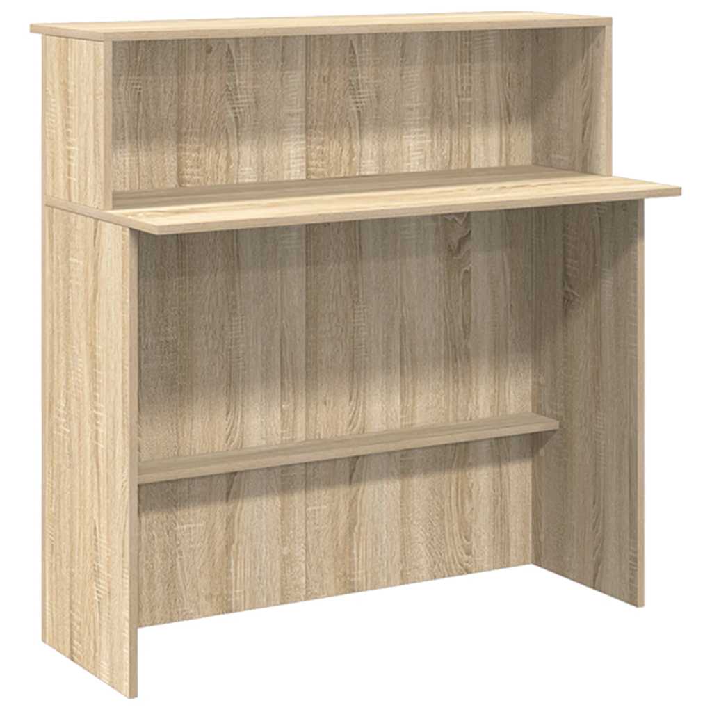 Bureau réception chêne sonoma 180x50x103,5 cm bois d'ingénierie - XIOS
