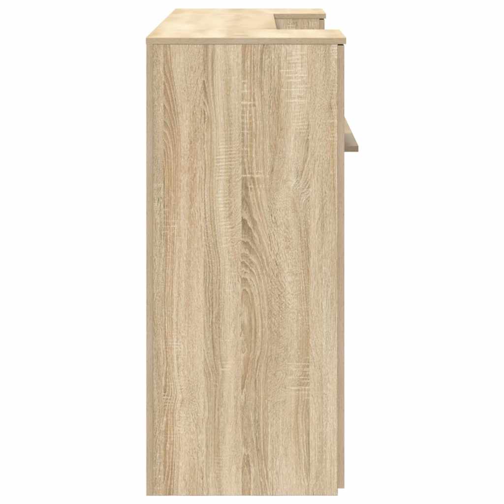 Bureau réception chêne sonoma 180x50x103,5 cm bois d'ingénierie - XIOS