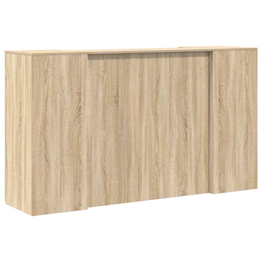 Bureau réception chêne sonoma 180x50x103,5 cm bois d'ingénierie - XIOS