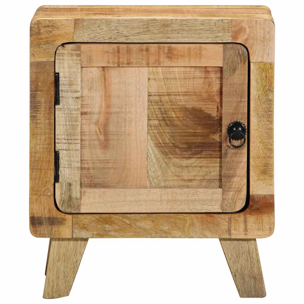 Table de chevet 40x32x46 cm bois de manguier massif brut - XIOS